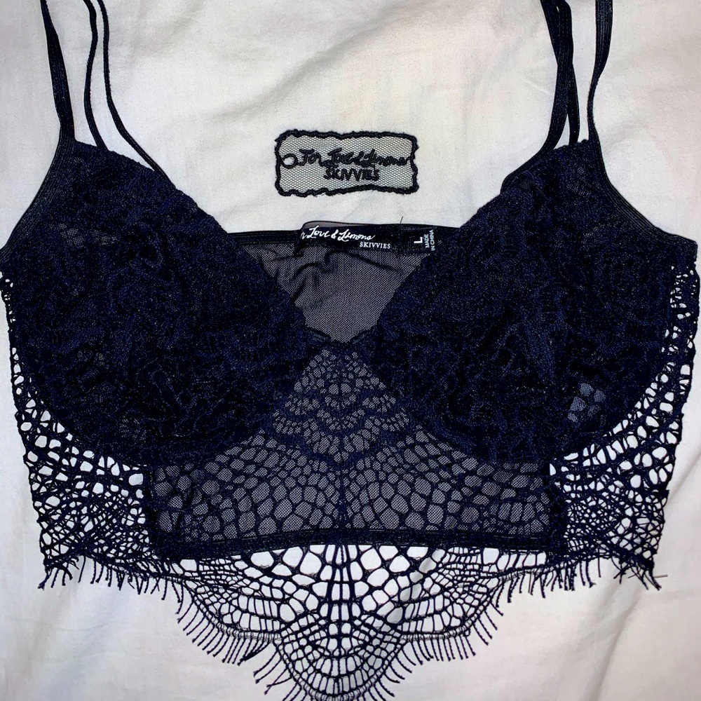 For Love& Lemons Skivvies Bat Your Lashes Bralette